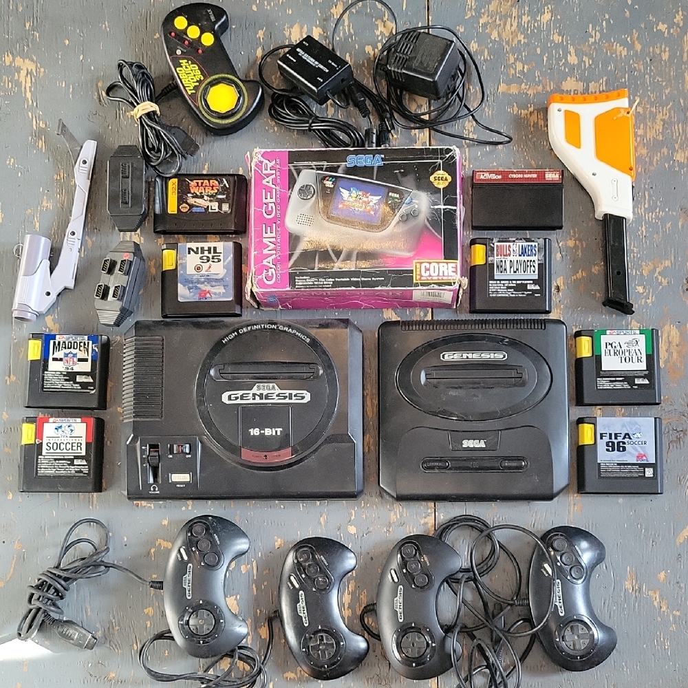 ULITMATE Sega Genesis & Game Gear Bundle W/ Games